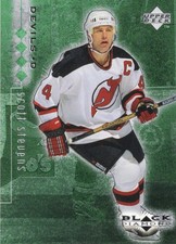 1998-99 Upper Deck Black Diamond Quadruple 84/100 Scott Stevens #49 HOF