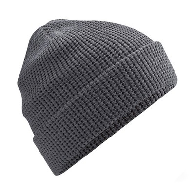 B52N Organic Cotton Waffle Beanie, Graphite Grey, S-XL