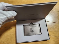 American Express AMEX Platinum Metal Card Type Mirror With Box F/S