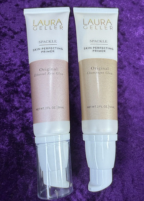 Laura Geller Spackle Primer Ethereal Rose & Champagne Glow Perfecting 2oz Lot