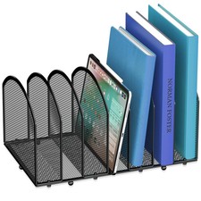 7-Section Desk File Organizer Mesh Desktop Sorter Office Organization Letter