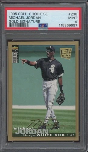 1995 Collector's Choice SE Gold Signature #238 Michael Jordan Rookie Mint PSA 9