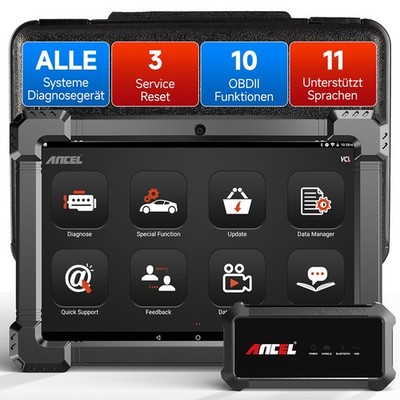 Ancel X7 OBD2 Diagnosegerät Alle System Bidirektionaler mit TPMS DPF IMMO DHL