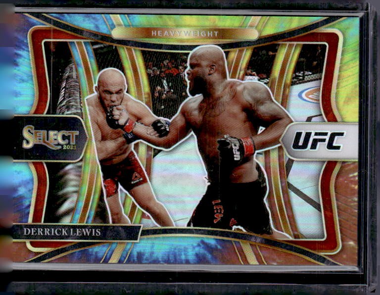 2021 Panini Select UFC #117 Derrick Lewis Tie-Dye Prizms #/25
