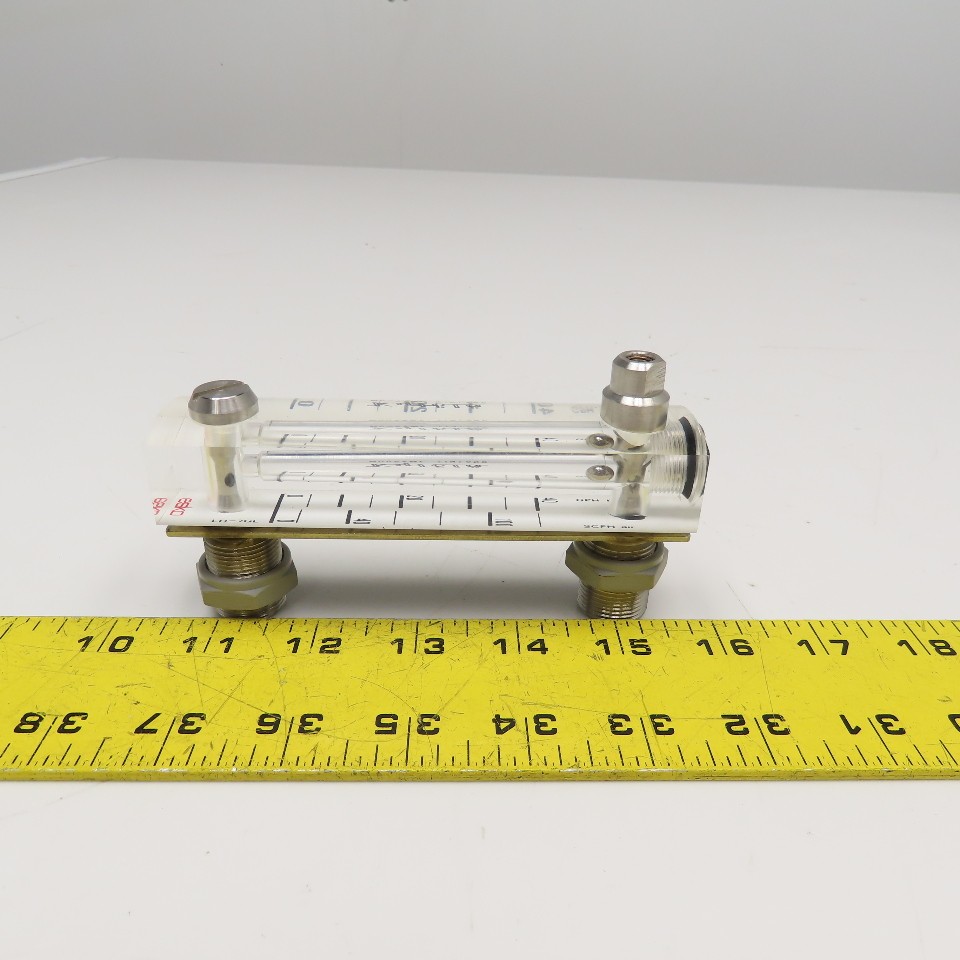 Kytola OY LH-7GL Flow Meter 0-40 GPH Water 0-100SCFH Air 3/4-20 UNEF