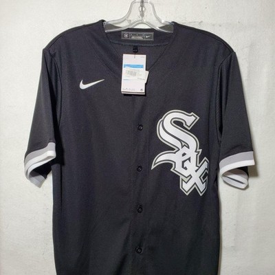 Chicago White Sox Baseball Jersey Mens M Black Andrew Vaughn 25 Nike MLB