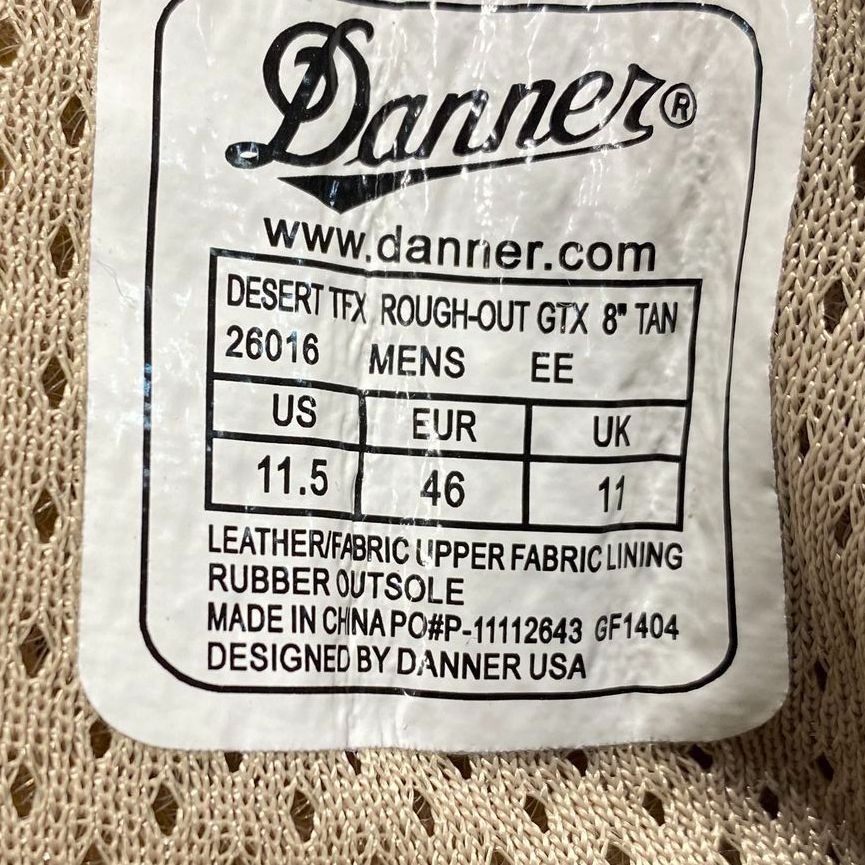 Danner Tan Solid Combat/Military Boot Men 11.5 - image 7