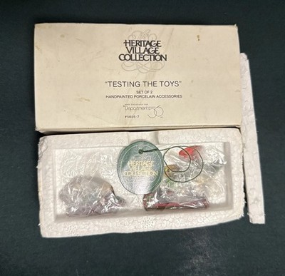 Dept 56 North Pole Village Testing the Toys Accessory Christmas Elves 56057