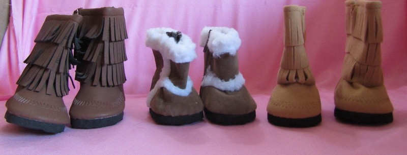 Summer Blow Out Sale Brown Boots Set fits Girl Doll 18 Inch Seller lsful
