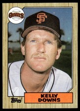 1987 TOPPS BASEBALL CARD KELLY DOWNS #438 SAN FRANCISCO GIANTS 7043