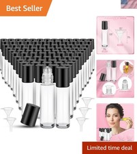 150 Pcs Essential Oil Roller Bottles 10 ml Glass Empty Roll on Bottles with S...