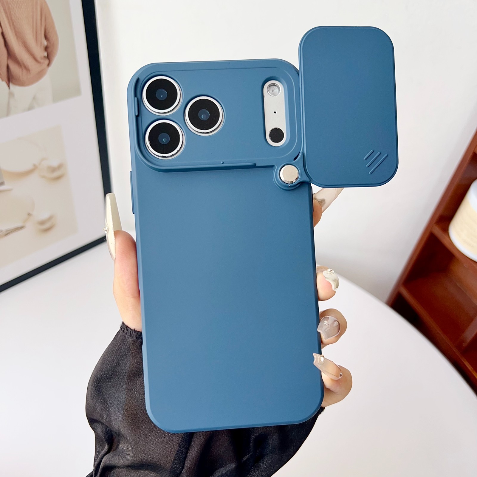 Fr iPhone 17 16 Pro Max 15 14 13 12 Case Shockproof TPU Slide Camera Lens Cover