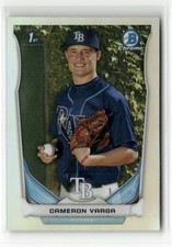 2014 BOWMAN DRAFT #CDP57 CAMERON VARGA CHROME REFRACTORS TAMPA BAY RAYS