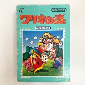 Wario no Mori W/Box Manual Famicom FC Retro Used Game NTSC-J Japan