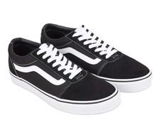 VANS Ward Black/ White Womens Skate Shoes Suede/ Canvas Sizes 9.5