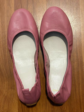 Cole Haan Women  s Pink Leather Slip-On Ballet Flats - Size 8