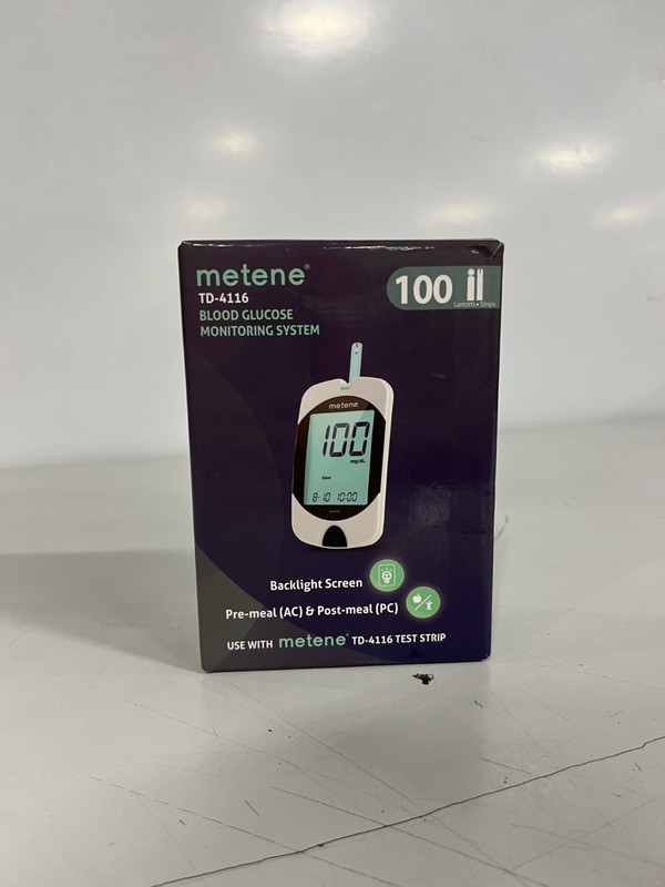 Metene TD-4116 Blood Glucose Monitoring System Kit - New & Sealed!