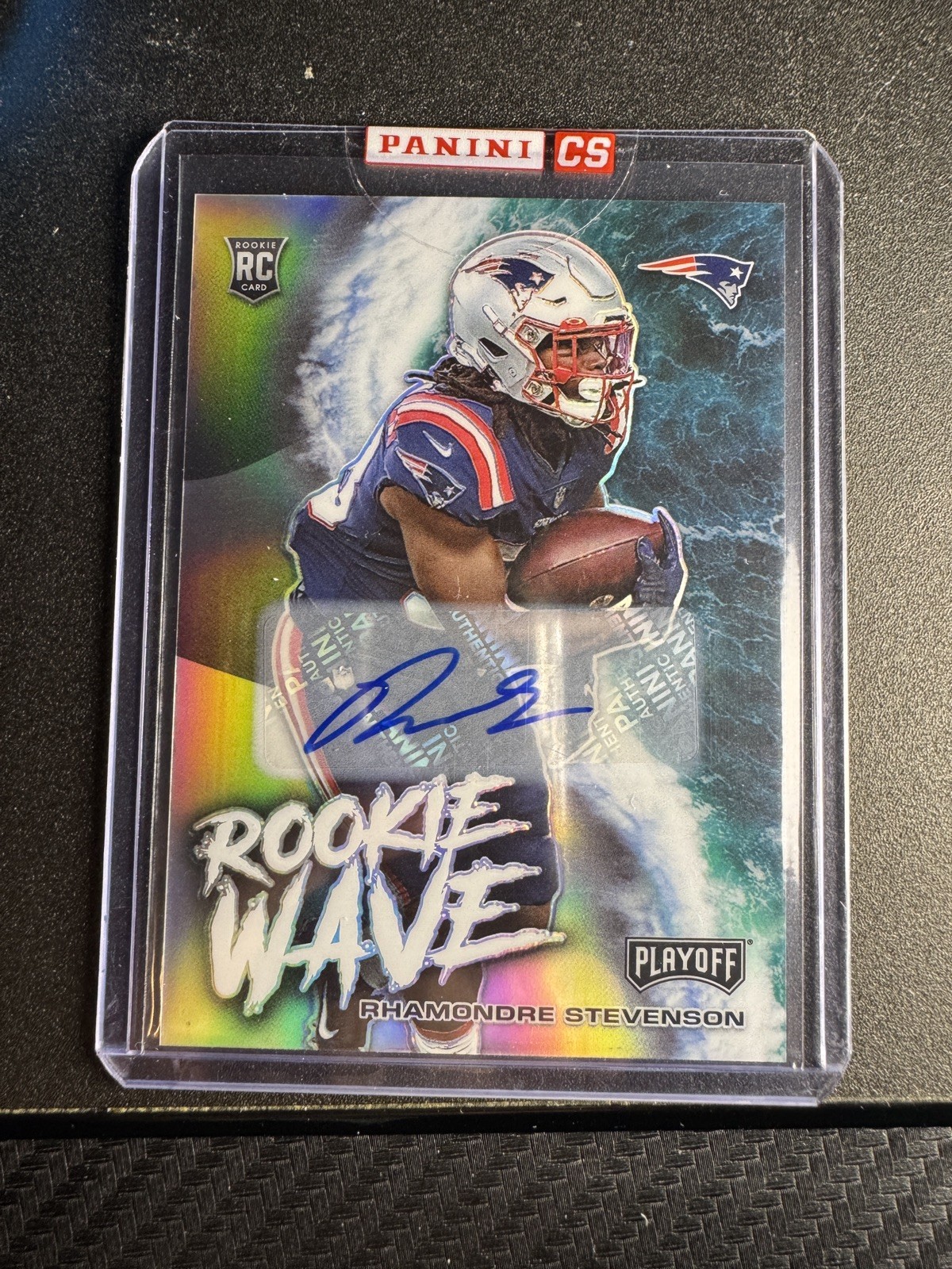 Rhamondre Stevenson Panini Playoff Rookie Wave #RWRST Signature