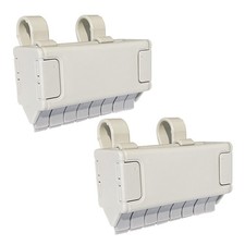 Pen Grip Visor Pen Holder 2 Pack, White - for Car, Truck or Desk