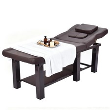 PU Leather Heavy Duty Professional Stationary Massage Bed -Brown