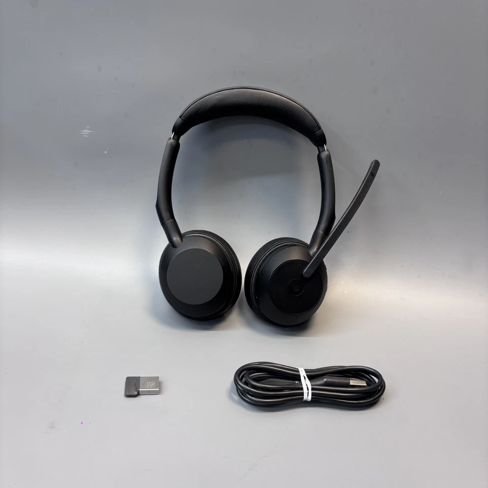 Jabra Bluetooth Headset Evolve2 55 -Wireless Headset | USB C | Dongle | Bag[4C] - Image 2 of 4