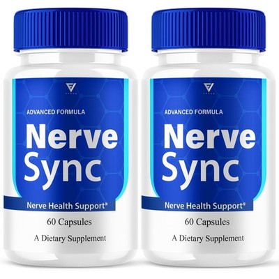 (2 Pack) Nerve Sync Brain Supplement, NerveSync Advanced Memory (120 Capsules)