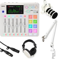 Rode Rode Rodecaster Pro II Podcast Production Console with PodMic Cardioid