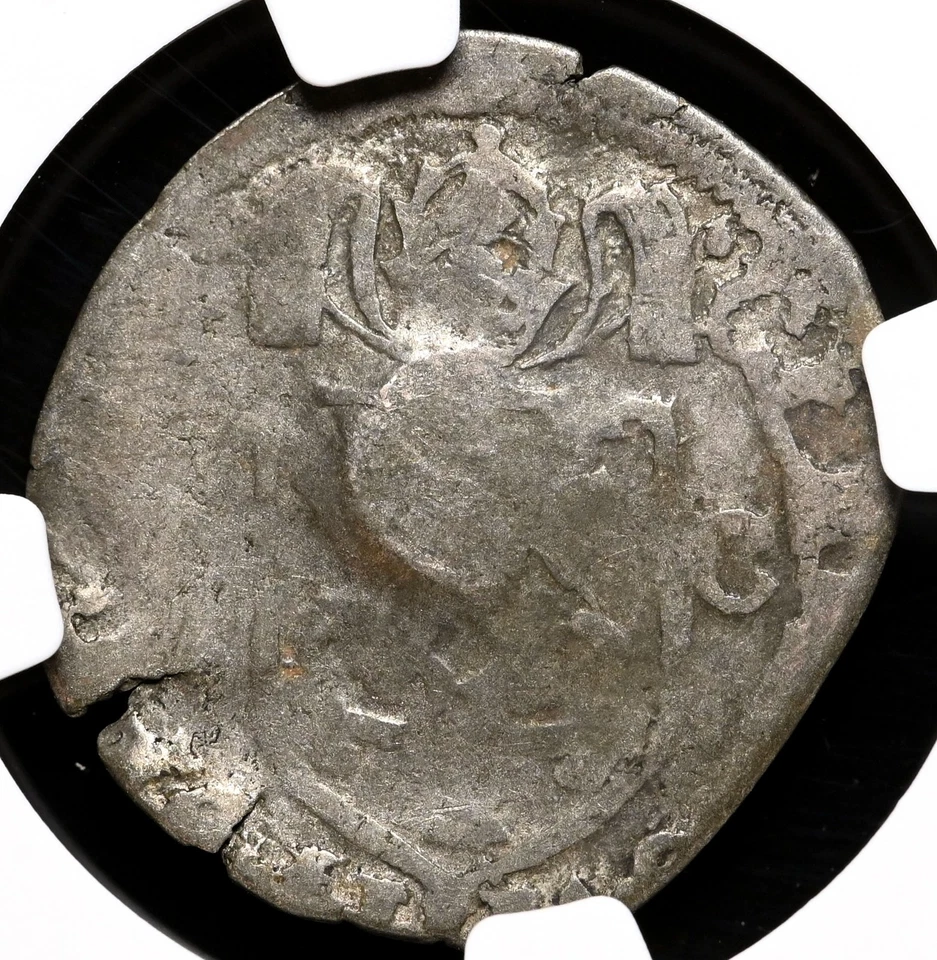 American Colonies. Billon 15 Deniers, Lis C/S, Edict of 1640, NGC VG10, C/S: AU - Image 2 of 4