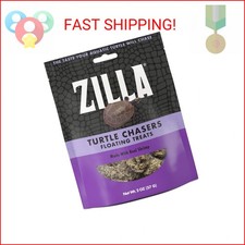 Zilla Turtle Chasers Floating Treats, Made with Real Shrimp, Resealable Bag
