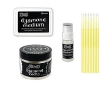Dylusions Dyamond Rocks Accessories Bundle - Dylusions Dyamond Medium Pad,...
