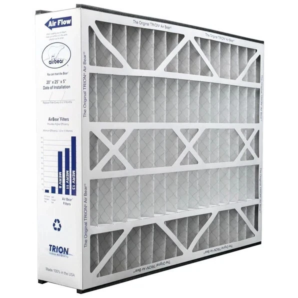 Trion Air Bear 259112-102 (3 Pack) Pleated Furnace Air Filter 20"x25"x5" MERV 11 - Image 4 of 4