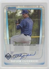 2011 Bowman Draft Chrome Prospects Refractor 260/500 Taylor Guerrieri Auto 15wv