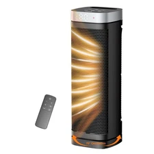 Space Heater, 17 Inches Electric Heaters for Indoor Use with Thermostat and R...