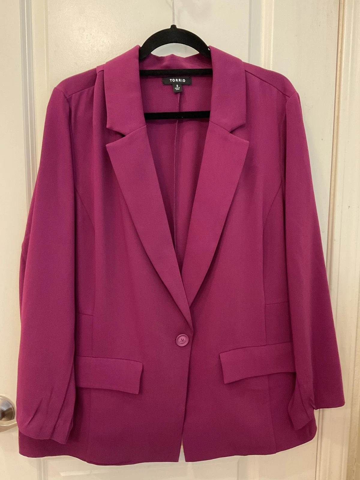 Torrid Purple Blazer Sz 3X