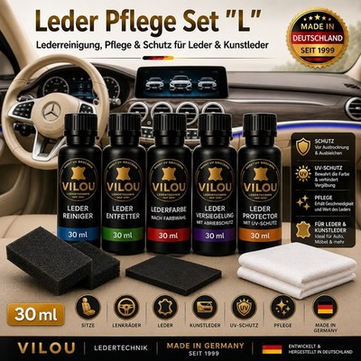 30ml Mercedes Leder-Pflege-Set ''L'' Lederfarbe leather paint von ''VILOU''