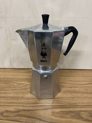 Bialetti Moka Express Stove Top Espresso Maker Large 10  Made In Italy