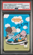 Jerry Greenfield 2022 Nike SB Chunky Dunky Promo Card Panini Footlocker Auto PSA