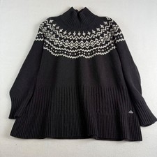 Barbour Womens Fair Isle Mock Neck Sweater Bl...