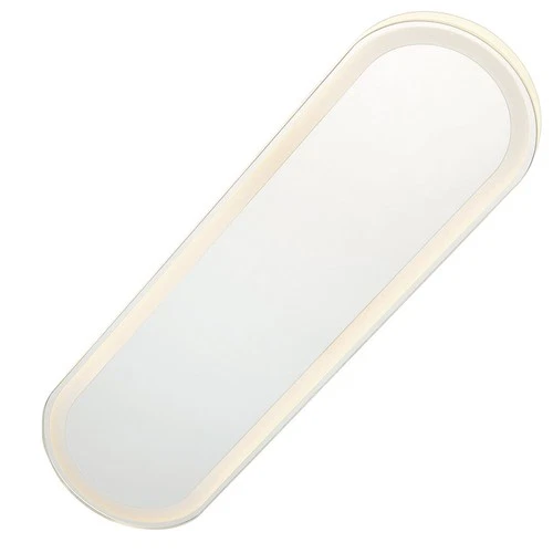 Minka Lavery 6119-1 24" W x 6-3/4" H Contemporary Oval Framed - White - Picture 2 of 8