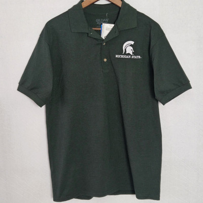 NWT Michigan State Medium polo MSU Green shirt A-Game
