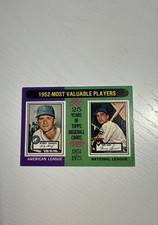 1975 Topps - Most Valuable Players Bobby Shantz, Hank Sauer #190