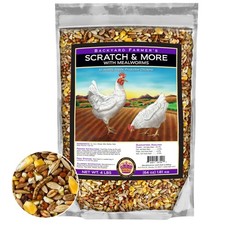 Scratch  More Chicken Feed - Enriched 5-Grain Mix, Mealworms  Fish Oil