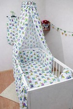 Baby Cotton Cot Canopy 220 150 cm Colourful Parrots Print