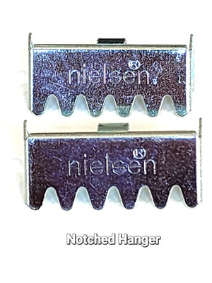 Metal Aluminum Frame Hardware,  Notched Hanger, Nielsen   Brand, 25 Pack