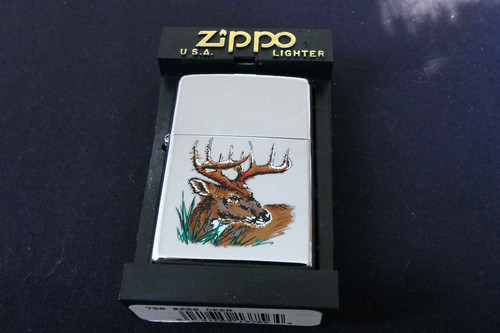 Zippo 10? Point Buck Deer Lighter Never Opened/Fired Mint-In-Box With Paper