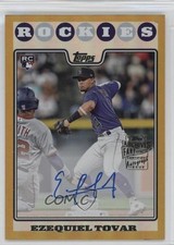 2023 Topps Archives 2008 Fan Favorite Gold Foil 35/50 Ezequiel Tovar Auto 0ne9