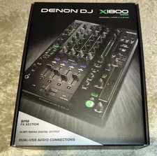 DENON DJ X1800 PRIME Professional 4 channel DJ Mixer 3 Band EQ USB MIDI