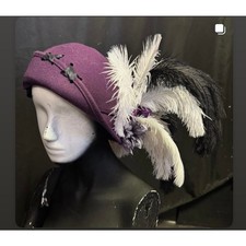 Handmade Pirate Hat with Real Feathers