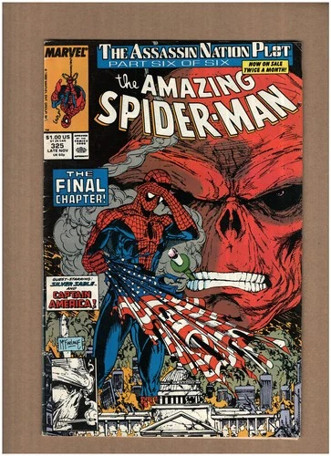 Amazing Spider-Man #325 Marvel Comics 1989 Todd McFarlane RED SKULL VG- 3.5