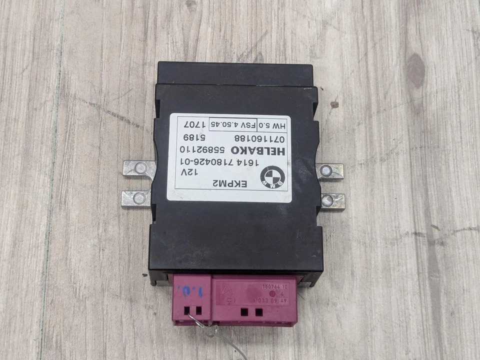 Módulo de controle de relé de bomba de combustível 06-13 OEM BMW E82 E88 E90 E92 E93 Helbako EKPM2 - Imagem 4 de 4